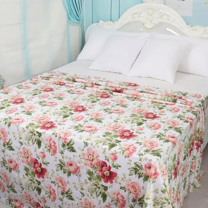 Drap de lit plat personnalisé avec photo et logo imprimé en 3D, 100% polyester, 1 pièce, couverture de lit personnalisée, Twin, Full, King, sans taie d'oreiller