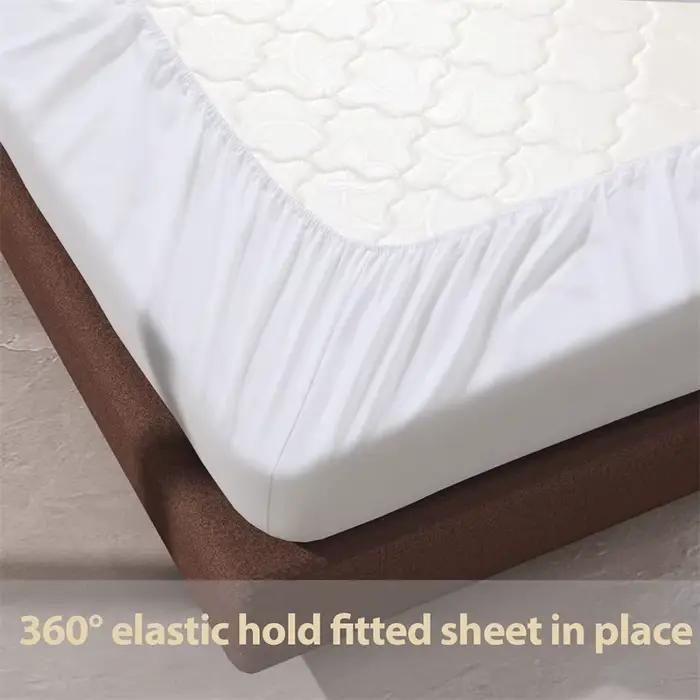 Drap-housse en coton avec bande élastique