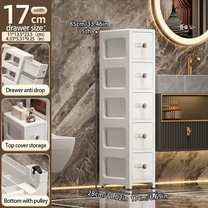 Armoire de rangement à espace étroit pour la maison - Style tiroir