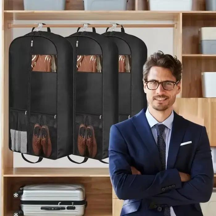 Sac de costume de voyage avec fermeture à glissière