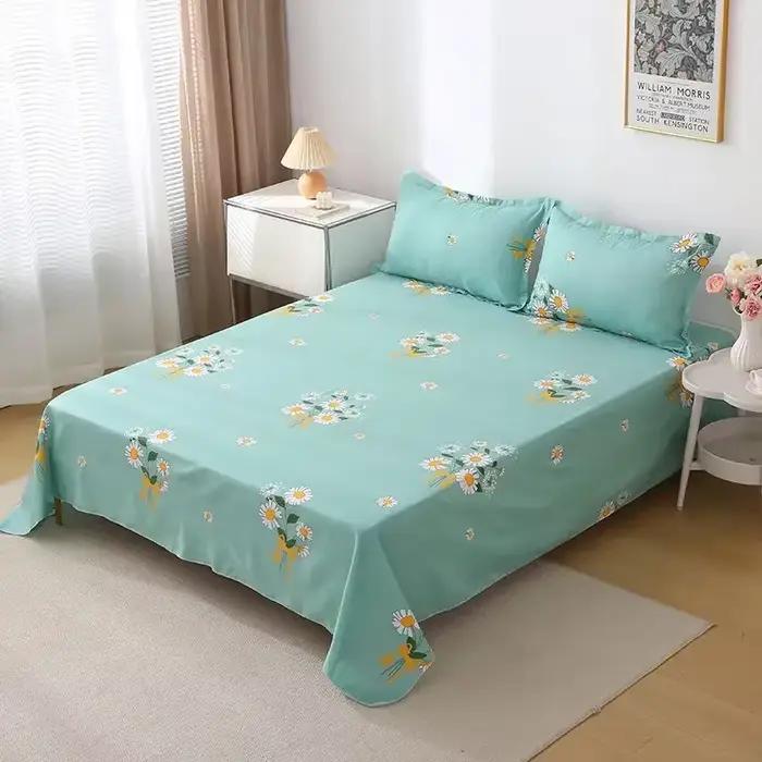 ‌ Ensemble de draps bohème – 400TC en coton de style méditerranéen avec colorant résistant à la décoloration pour les essentiels du dortoir