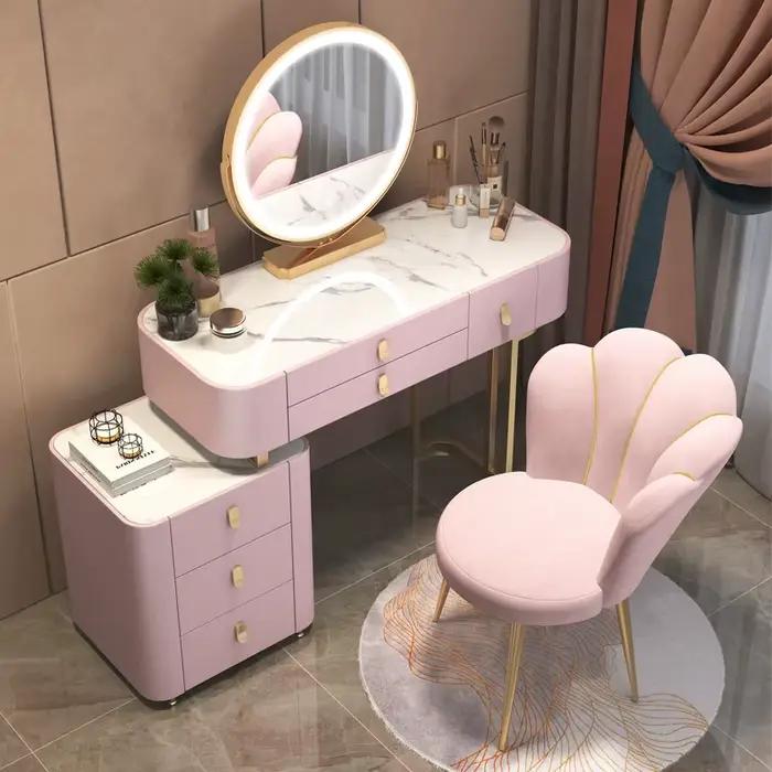 Coiffeuse miroir de vanité pour filles