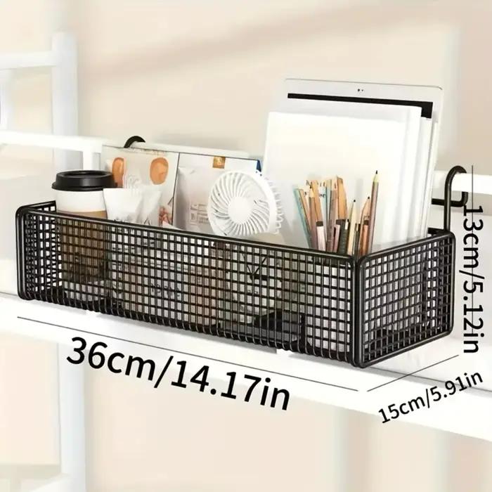 1 panier de rangement en fer pour chevet