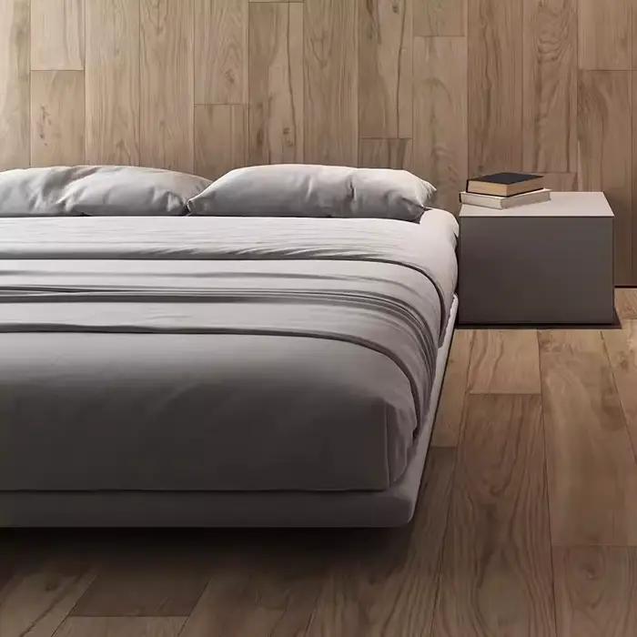 Lit mezzanine flottant Tatami Gris Hôtelier Grand Lit Cadre en Bois pour Adultes Letto Matrimoniale 180x200 Meubles en Liquidation