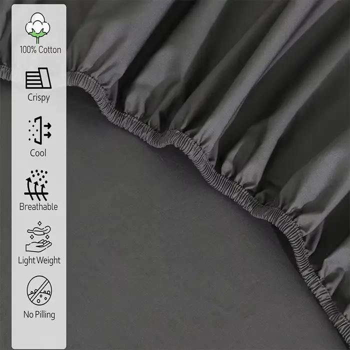 Drap-housse 100% coton avec bande élastique