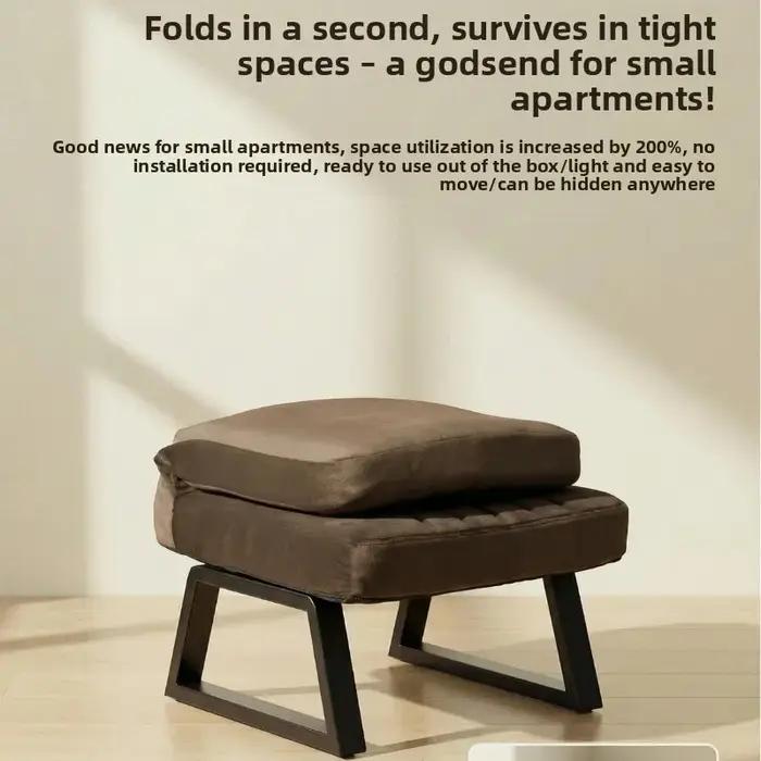 Banc à chaussures réglable et pliable, meuble de rangement pour la maison et la chambre, organisateur compact et pratique, siège confortable, meuble décoratif.