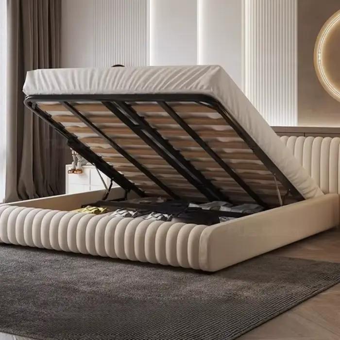 Rangement minimaliste lits luxe roi dormir tête de lit