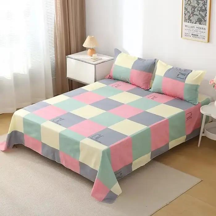 ‌ Ensemble de draps bohème – 400TC en coton de style méditerranéen avec colorant résistant à la décoloration pour les essentiels du dortoir