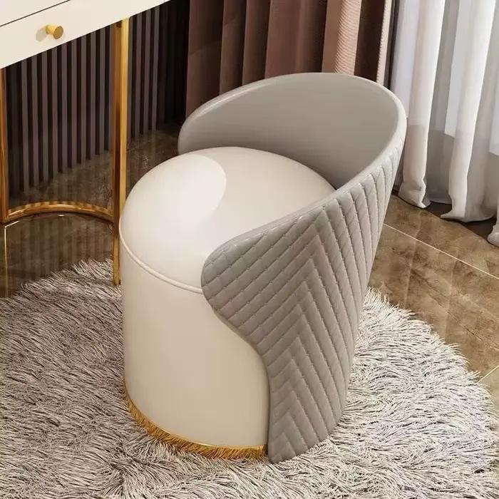 Tabouret de coiffeuse de luxe pour chambre à coucher