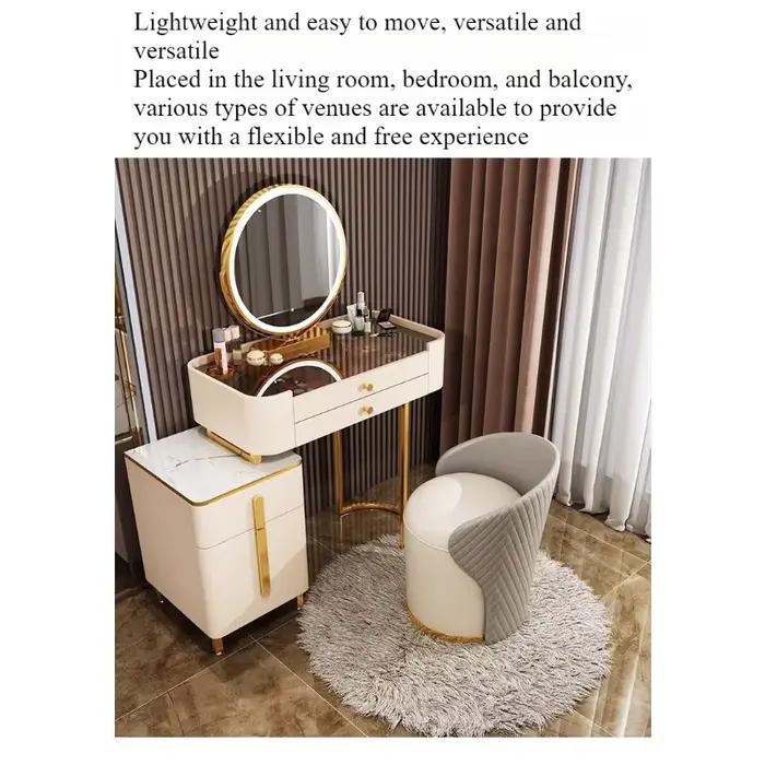 Tabouret de coiffeuse de luxe pour chambre à coucher