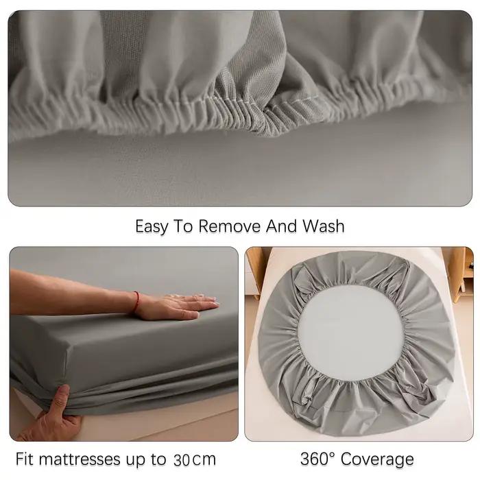 Housses de matelas imperméables de couleur unie