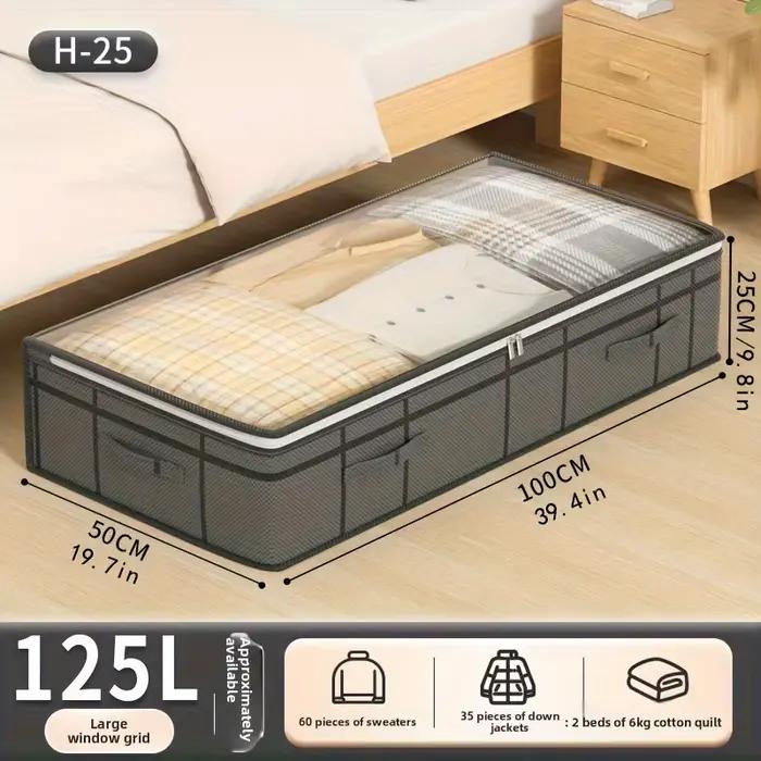 Lot de 2 bacs de rangement sous le lit