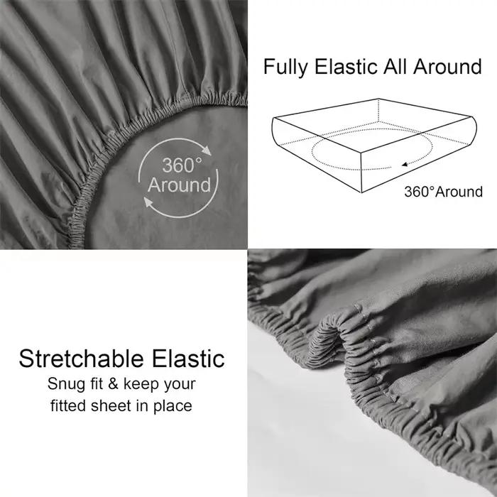 Drap-housse 100% coton avec bande élastique