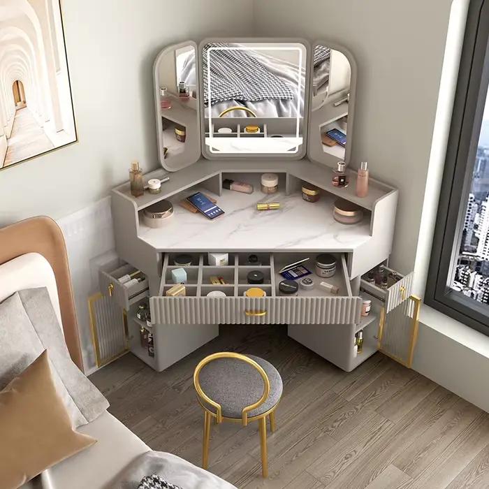 Tables de maquillage de luxe en bois massif
