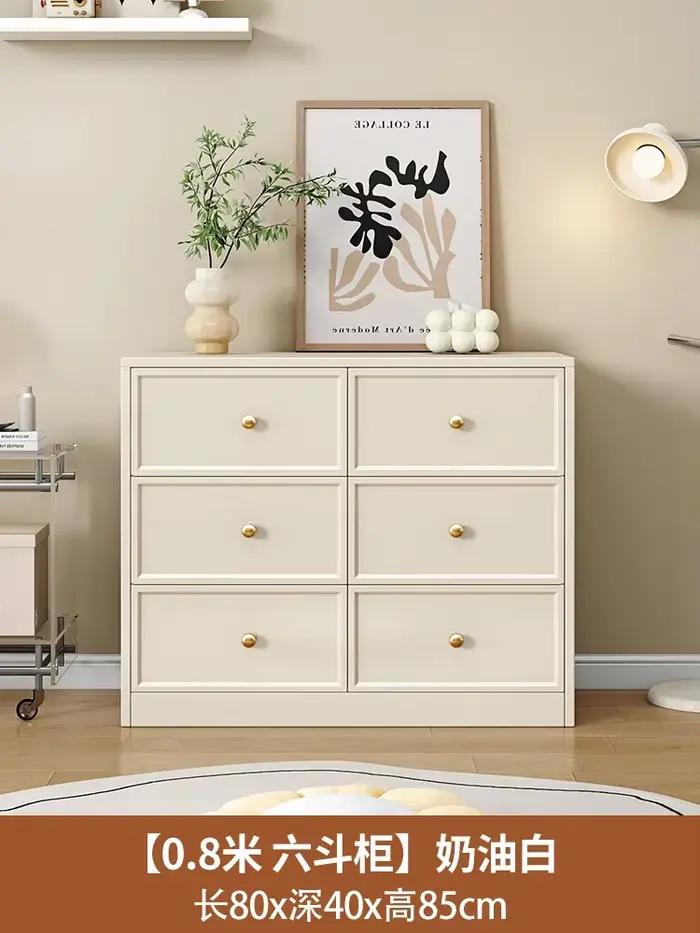 Commode de luxe crème, meuble moderne de rangement caché de qualité supérieure, armoires de salon, p