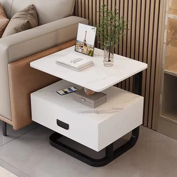 Table De nuit nordique moderne Glamour beauté exquise rangement De chevet tendance européen élégant