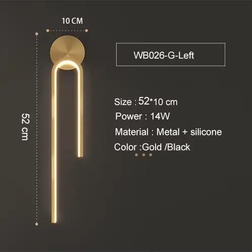 Lampe murale LED nordique moderne avec interrupteur, éclairage d'intérieur USB, luminaire décoratif