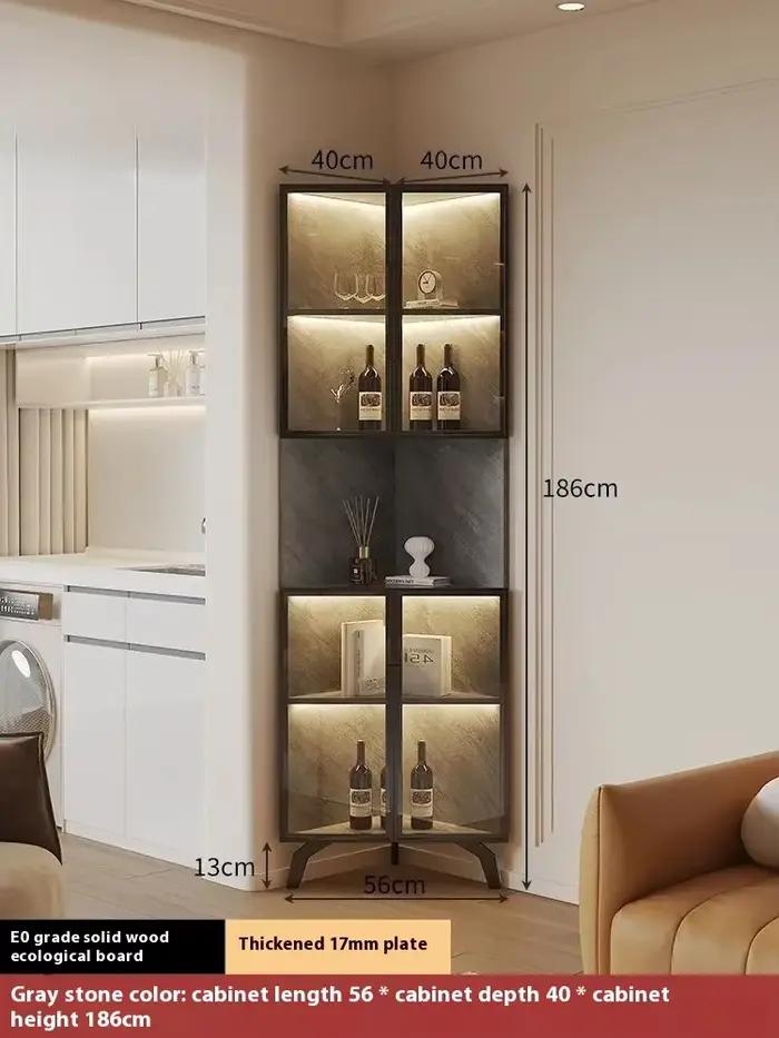 Armoire en fer, rangement en métal, vitrine de whisky, présentoir à vin, Bar à liqueur, armoires ouv