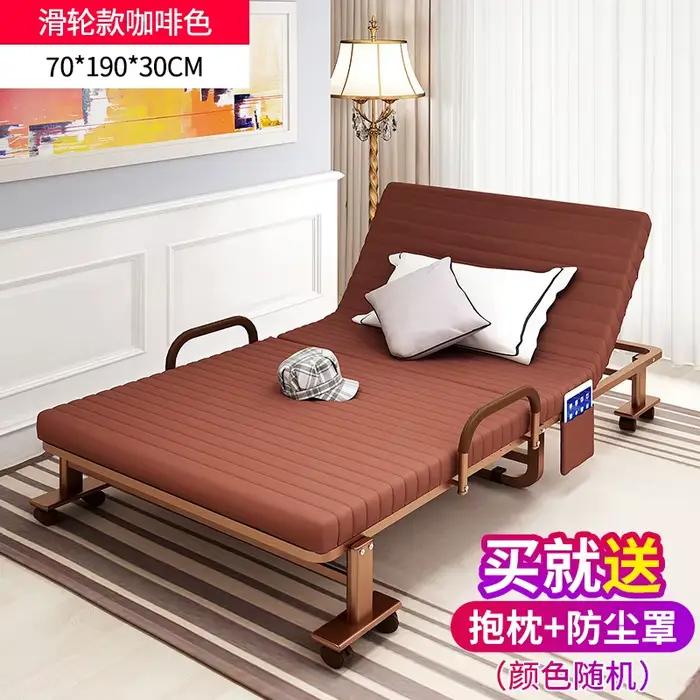 Lit pliant simple et double pour la sieste, lit inclinable portable, marche à l'hôpital, accompagnem