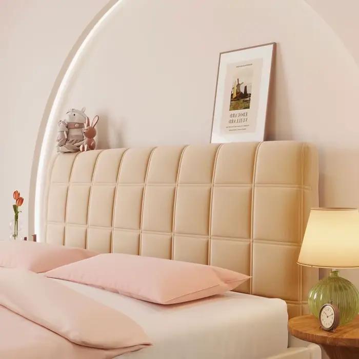 Housses de tête de lit extensibles pour lit Queen King Size, housse de protection épaisse anti-pouss