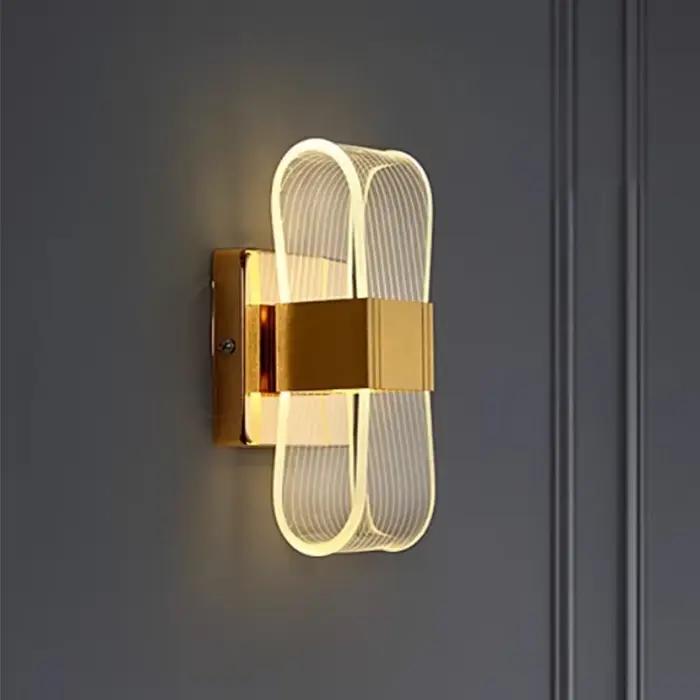 Applique Murale de Luxe Nordique à LED en Frêne et Aluminium, Luminaire Décoratif d'Nik, Idéal pour