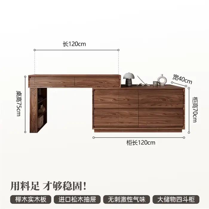 Commode coffre intégré 2025 armoire de chevet chambre table de maquillage mobile rétractable 1.2 mèt