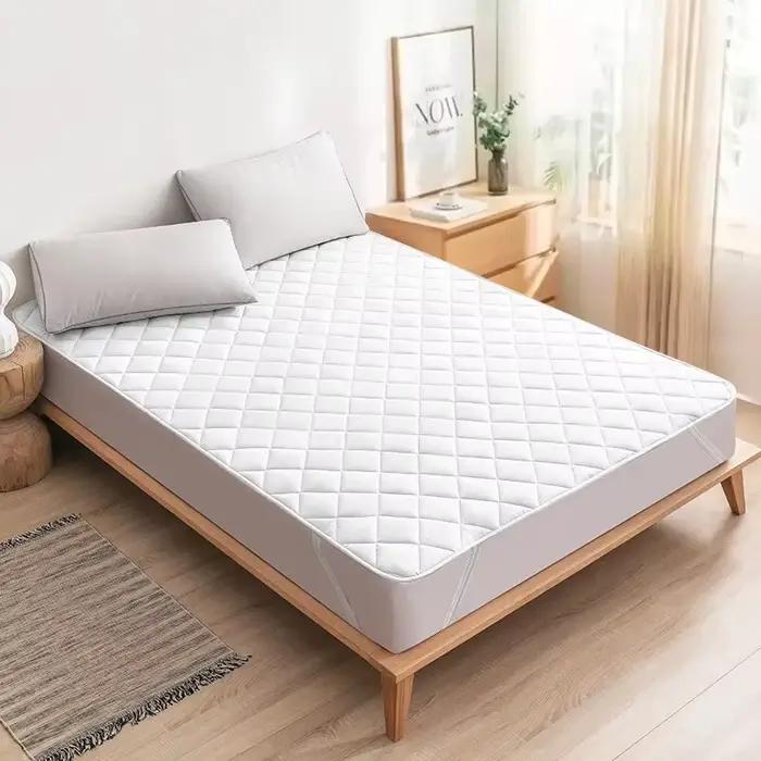 Protège-matelas à ultrasons, housse lavable avec bande élastique