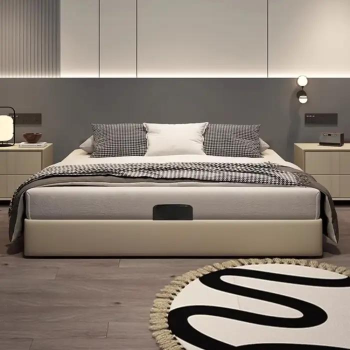 Esthétique 180x200 lit Double Unique dormir King Size cadre de lit tête de lit Muebles Para El Hogar meubles de maison décoration