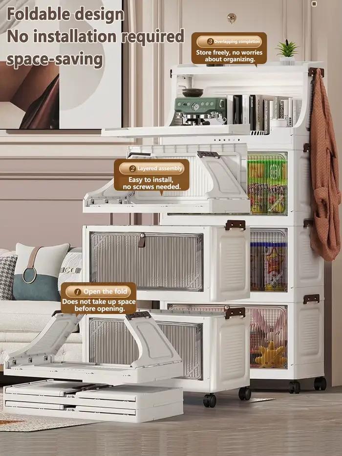Armoire de rangement sur pied multicouche