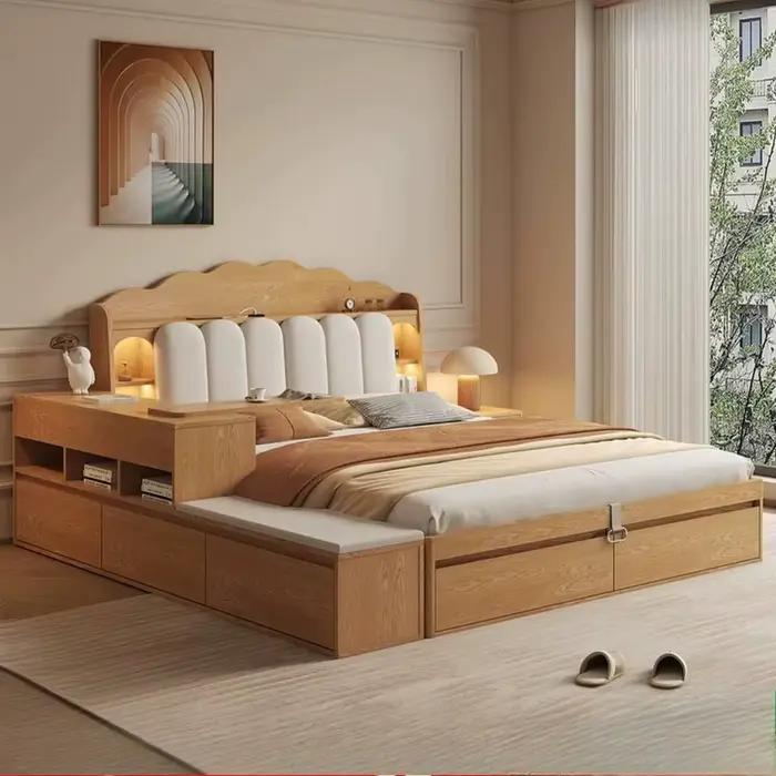 Lits de chambre japonais uniques de style loft 180x200