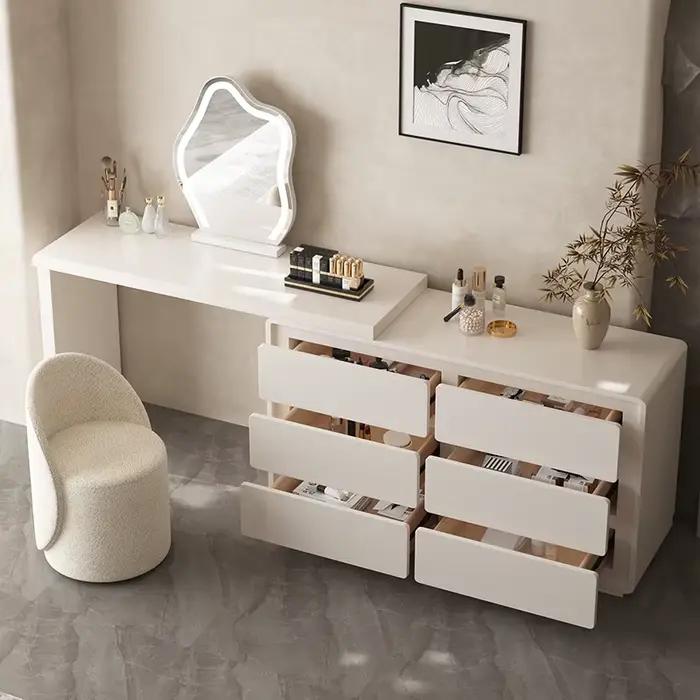 Avec tiroirs coiffeuse Design Style élégant vanité Table esthétique minimaliste Tocador De Maquillaje meubles De chambre