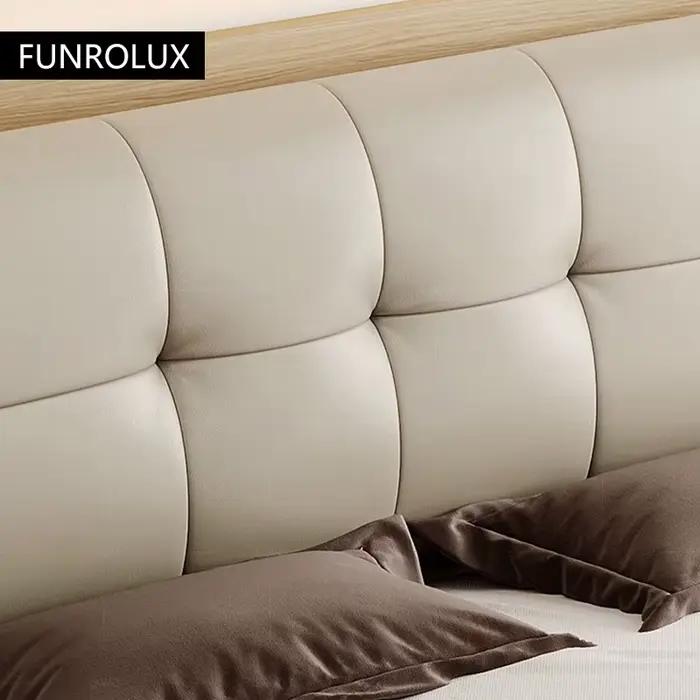 Lit en cuir de luxe léger