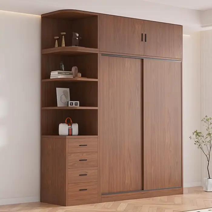 Armoires de chambre à coucher de luxe enfants vêtements filles portes coulissantes
