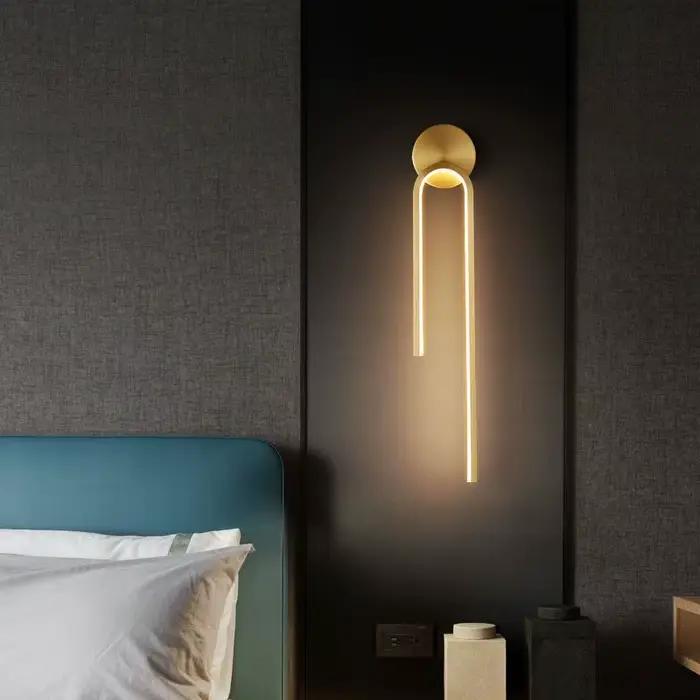 Lampe murale LED nordique moderne avec interrupteur