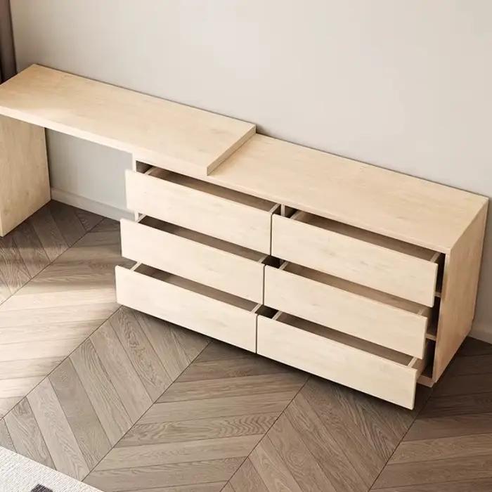 Coiffeuse en bois noir italien Vintage rangement Design