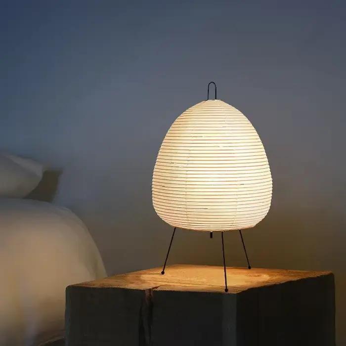 Design japonais Akari Noguchi Yong lampe de Table papier de riz lampe sur pied chambre décor à la maison étude salon Bar luminaires