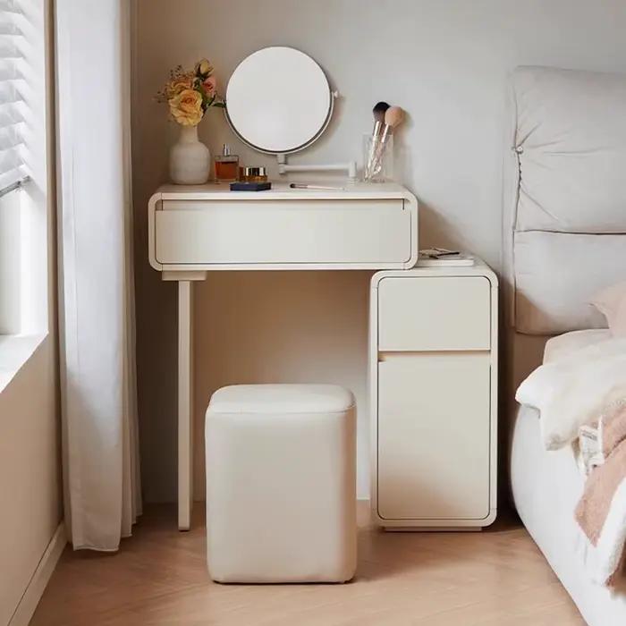 Rattan filles Coiffeuse nordique Vintage chambre Luxe