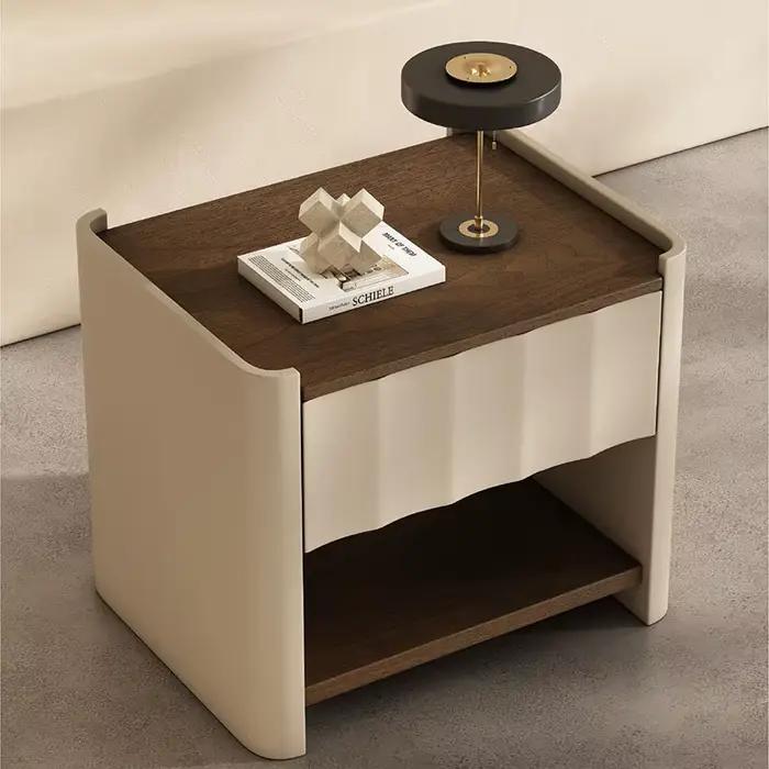 Table de chevet ronde de luxe légère