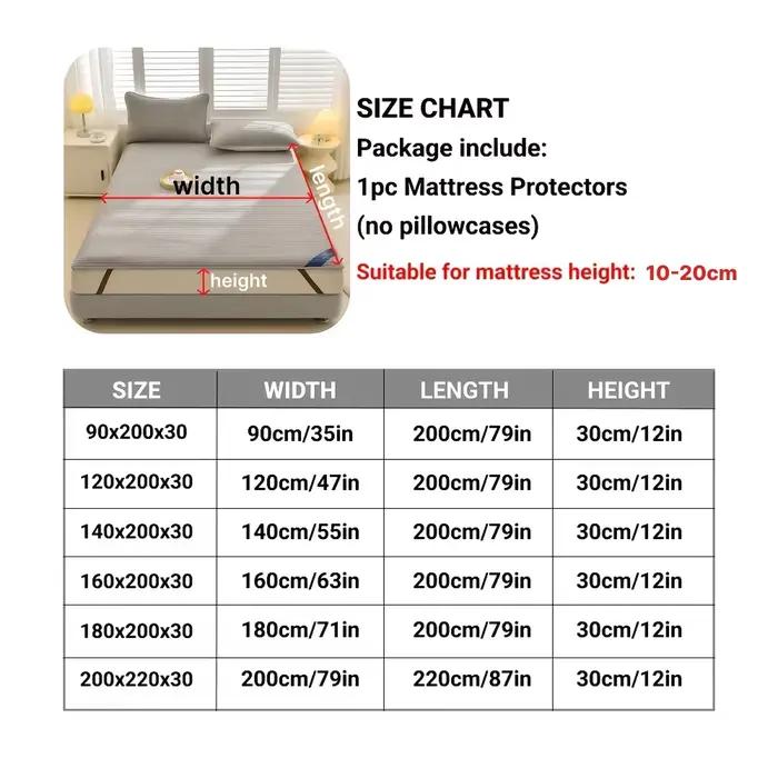 Protecteur de matelas imperméable rayé