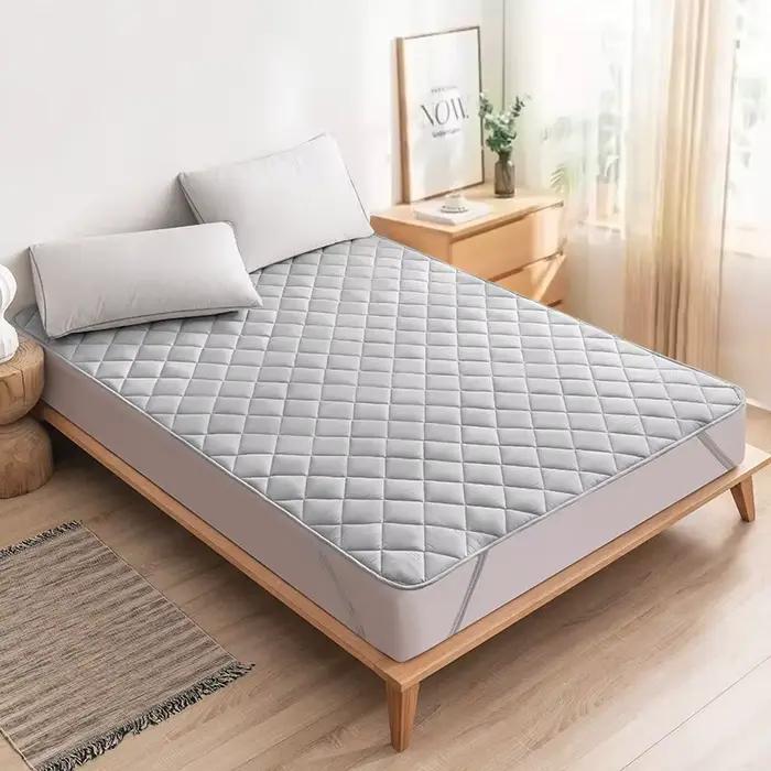 Protège-matelas à ultrasons, housse lavable avec bande élastique
