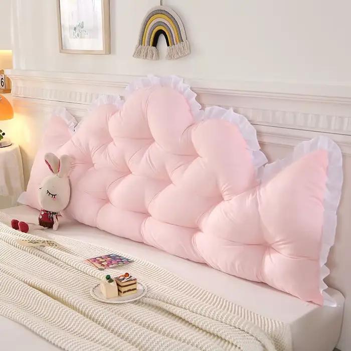 Coussin doux pour tête de lit en dentelle, oreiller de Style nordique, pas besoin de démonter et de laver la taille, Protection contre le sac souple Tatami
