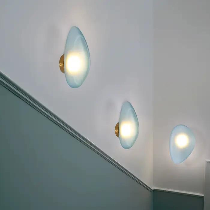 Applique Murale LED en Forme de Galets, Design Nordique Moderne, Luminaire Décoratif d'Nik, Idéal pour un Salon, une Chambre à Coucher ou des Escaliers