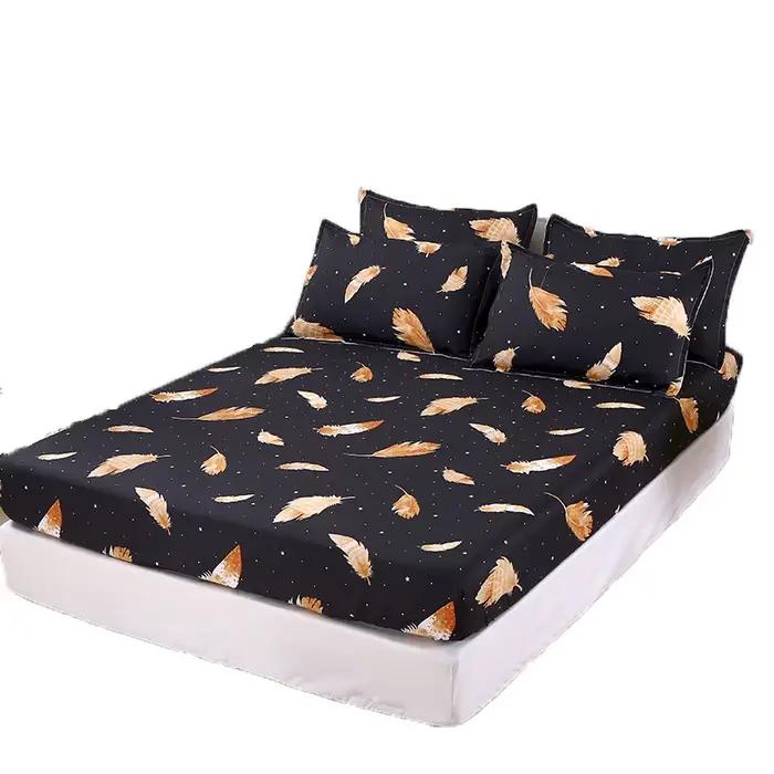 Housse de matelas imprimée pour lit, anti-poussière, protection intégrale, pour lits simples, doubles, queen et king size, 1 pièce, literie
