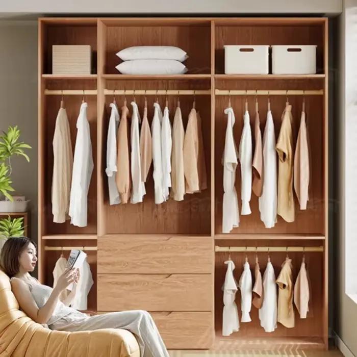 Armoire d'angle avec portes en bois