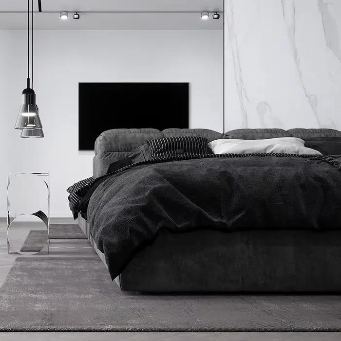 Lit simple de luxe 180x200