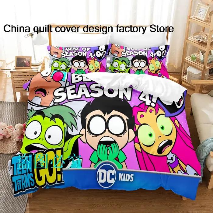 Teen Titans Go-Parure de lit pour adulte et enfant