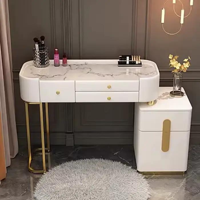 Table de vanité esthétique à la mode avec tiroir large luxe mignon