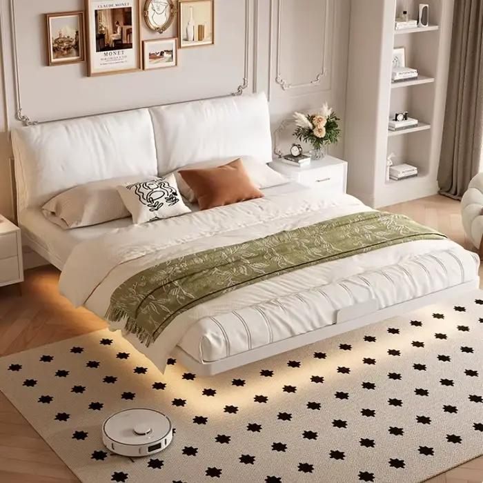 Tables De chevet têtes De lit Multifonction Unique cadre De luxe lit King dormir Camas De Matrimonio dortoir meubles De maison