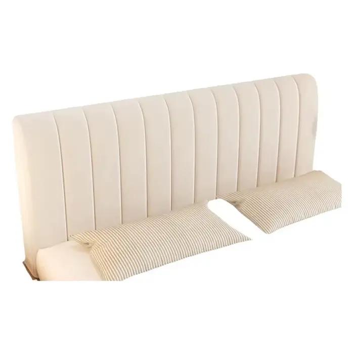 Housse de tête de lit de luxe en velours doux et épais