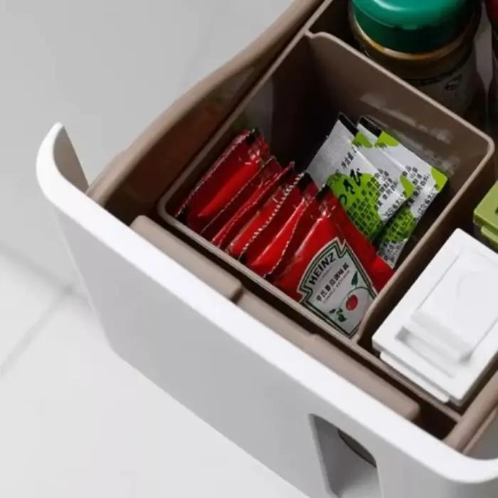 Tiroirs de rangement multicouches à couture étroite